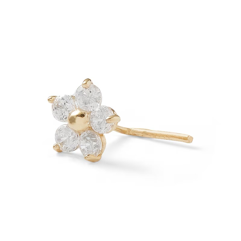 Banter 14k Yellow Gold Flower Nose Stud